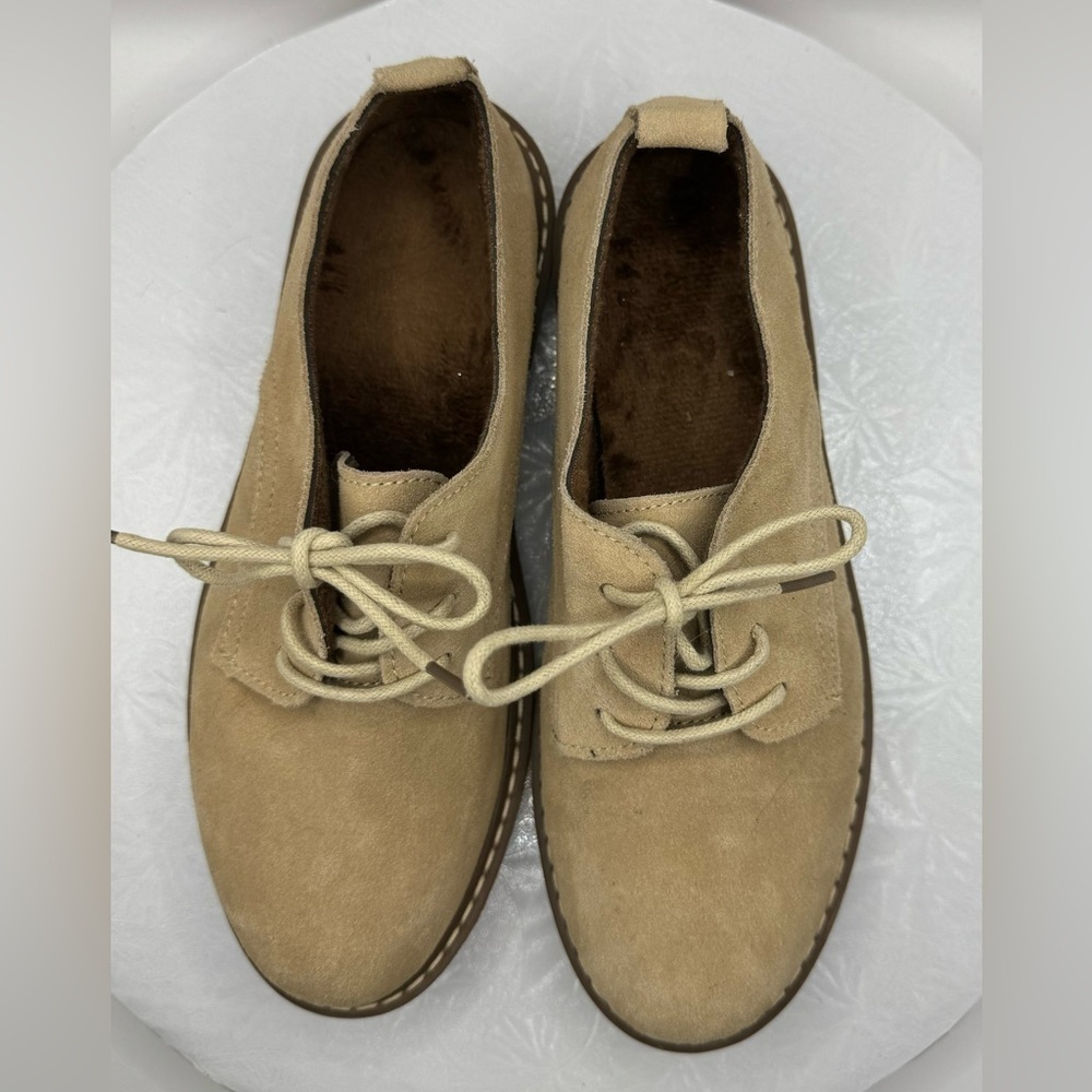 NWOT Unbranded Tan Suede Loafers Eur Size 37 US Women’s 6.5-7 - Picture 5 of 7